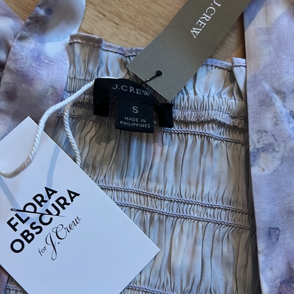 NWT J. Crew Women’s Flora Obsura Collection Satin Tank in Lavender Fields S - Picture 3 of 7